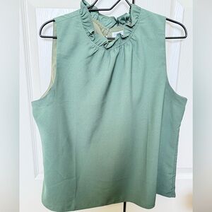 J. Crew Sleeveless Sage Blouse